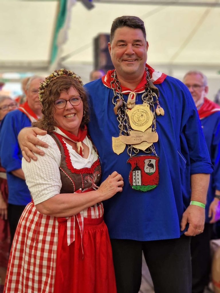 Klompenkönigspaar 2024 Wolfgang und Sabine Krebs