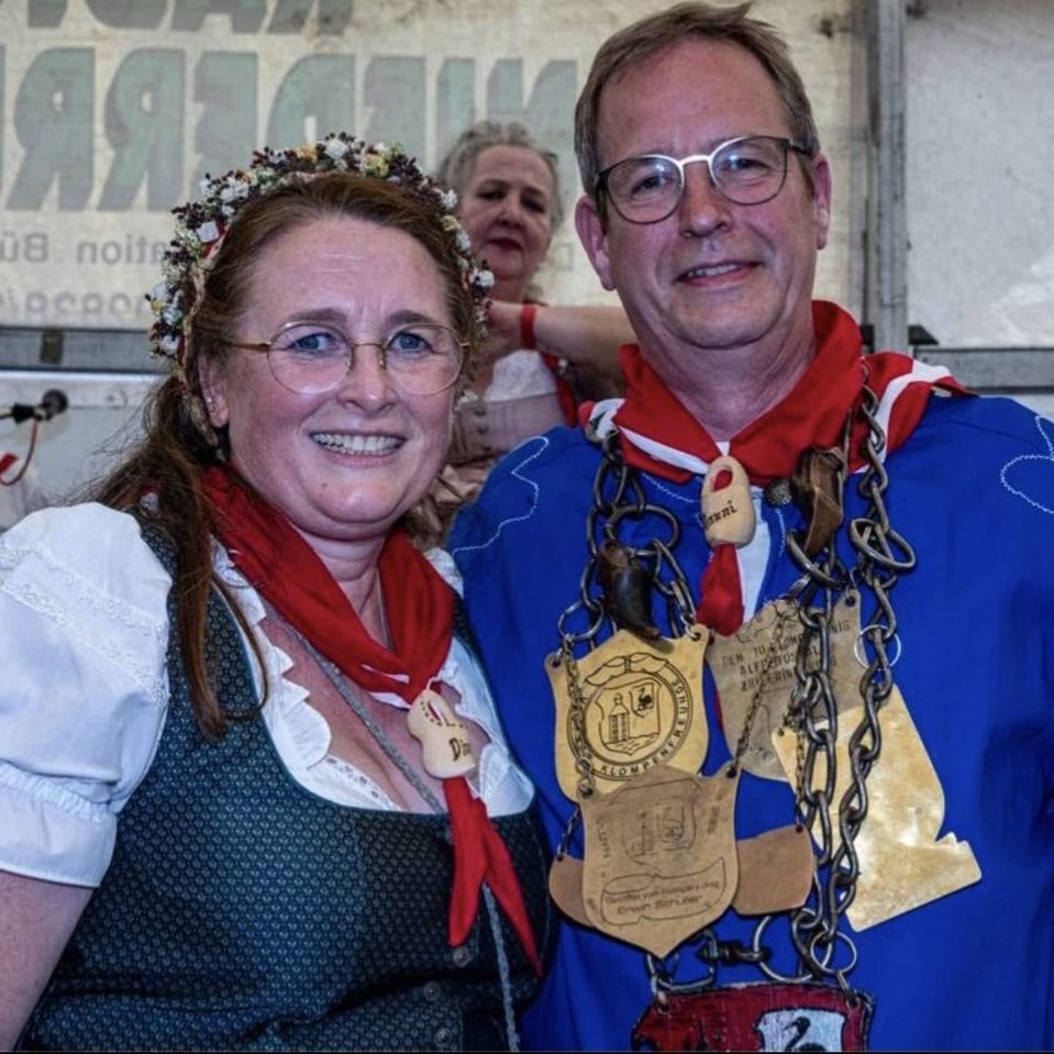 Klompenkönigspaar 2026 Manfred und Nadine Gebel